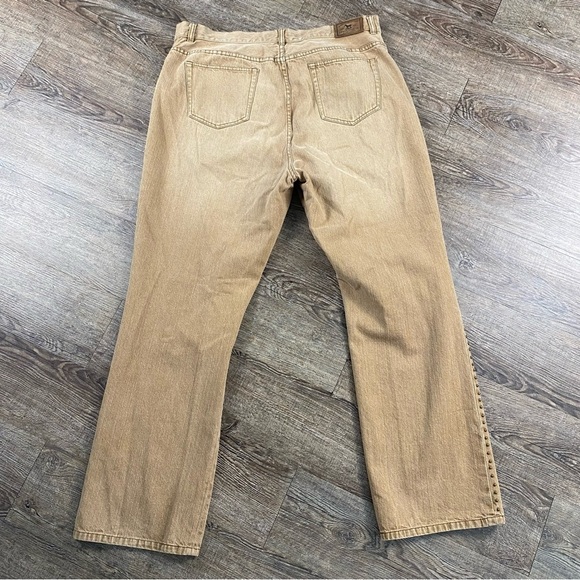 Lauren Ralph Lauren Jeans Women 16W Tan Bootcut Studded Western Cowgirl Denim - Picture 6 of 9